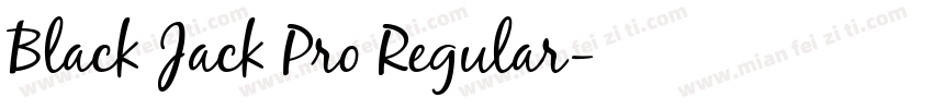 Black Jack Pro Regular字体转换